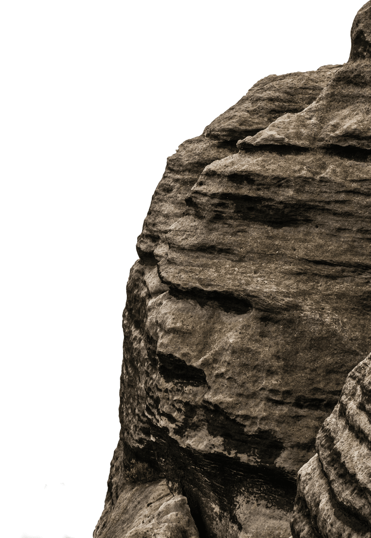 Majestic Cave Formations with Transparent Background