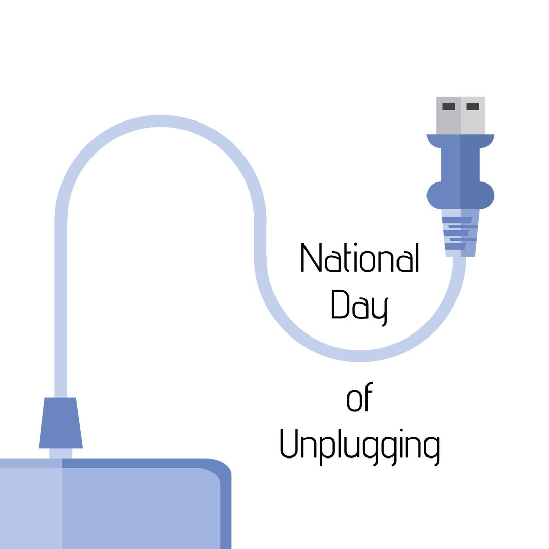 USB Cord Representing Disconnection for Mindful Living