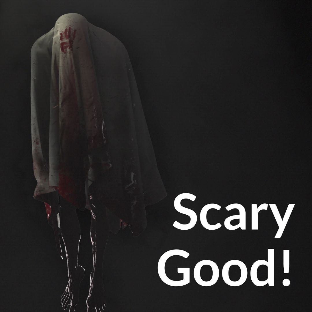 Eerie Halloween Spirit with Scary Text Overlay