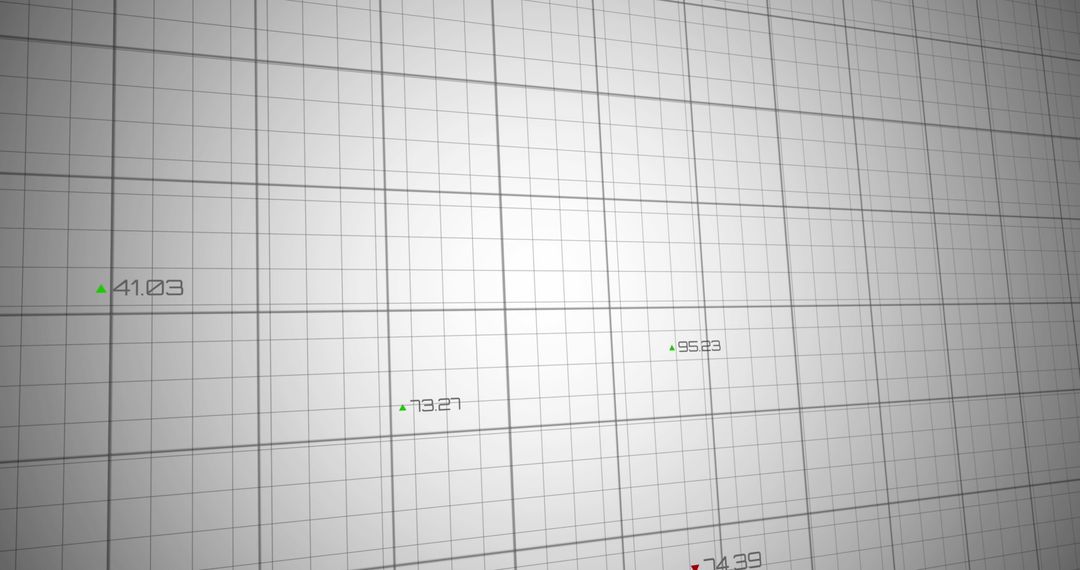 Financial Data Analyzing on Digital Grid Background
