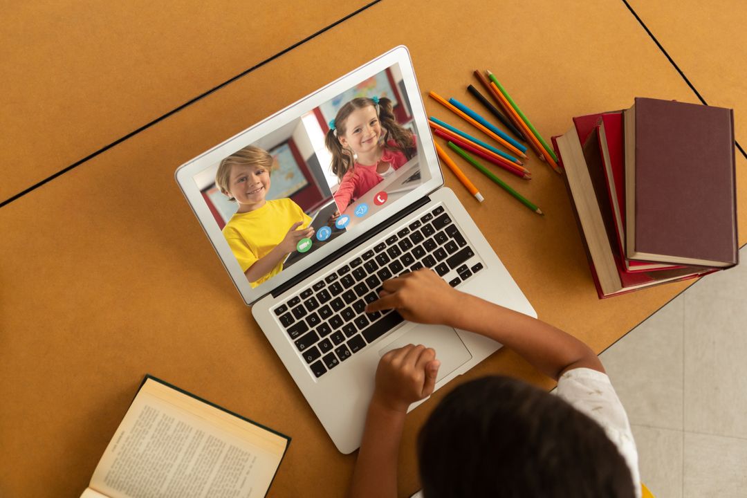 Student Participating in Online Learning Video Call - Free Images, Stock Photos and Pictures on Pikwizard.com