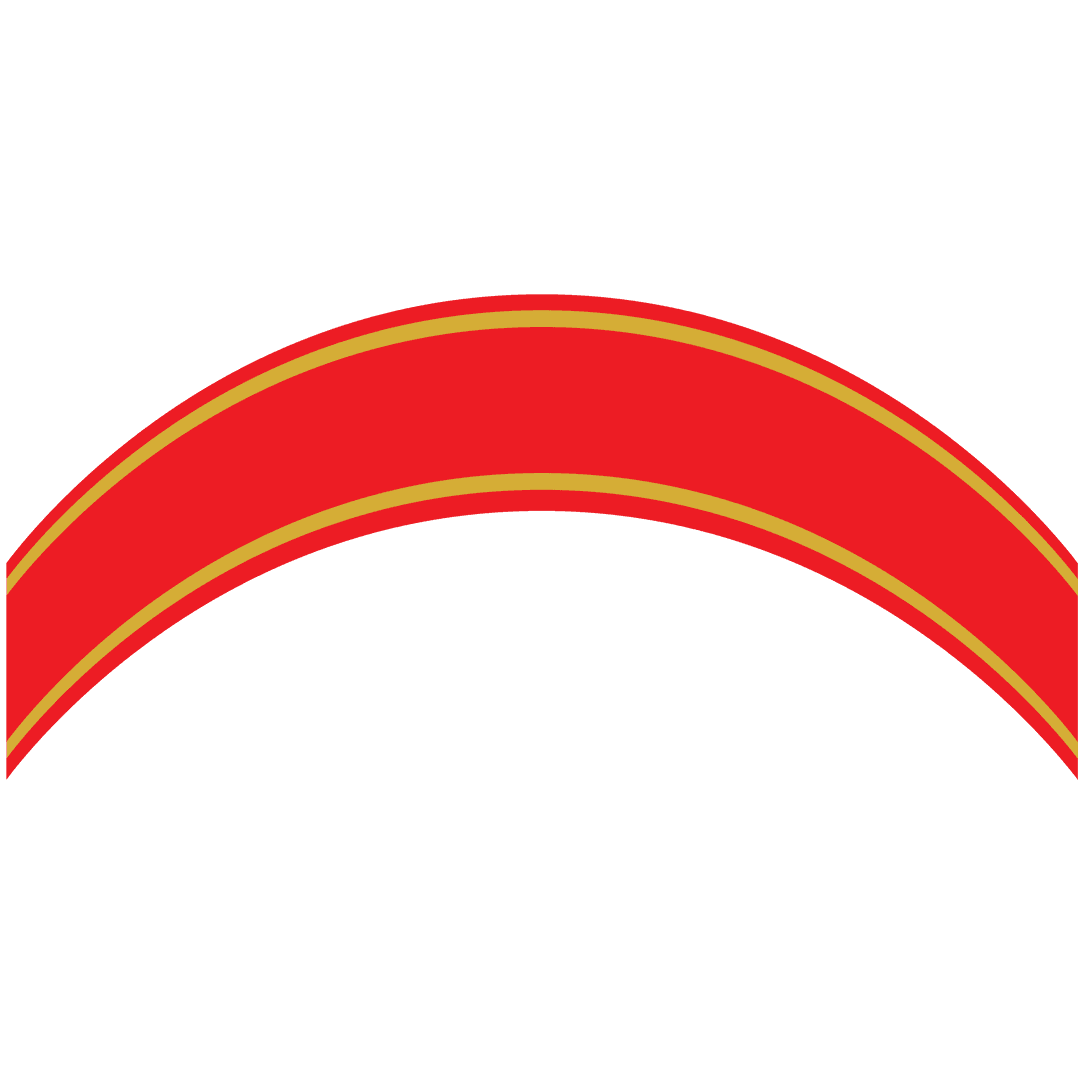 Red and Yellow Banner with Copy Space Transparent Background Illustration