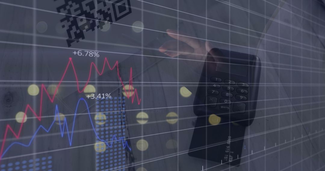 Financial Data Analysis with Payment Terminal Overlay