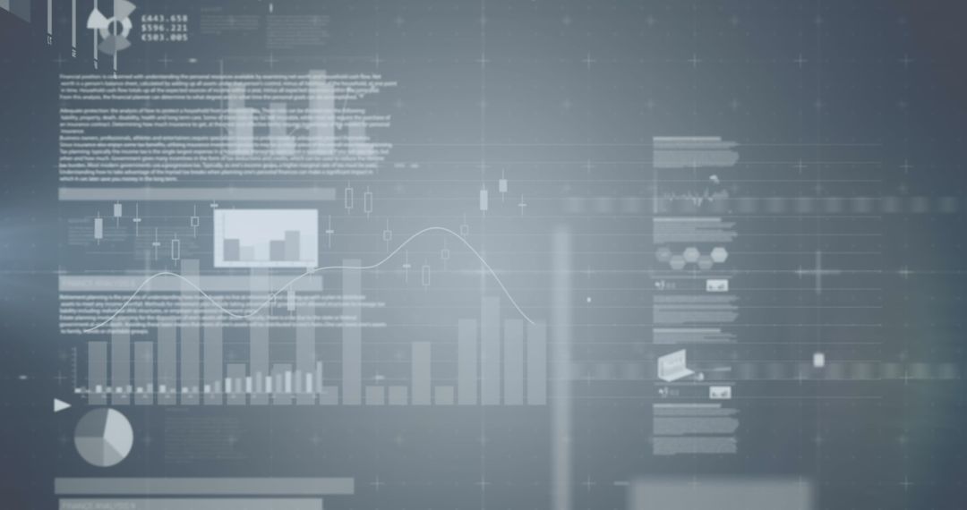 Futuristic Data Interface with Statistical Charts and Graphs - Free Images, Stock Photos and Pictures on Pikwizard.com