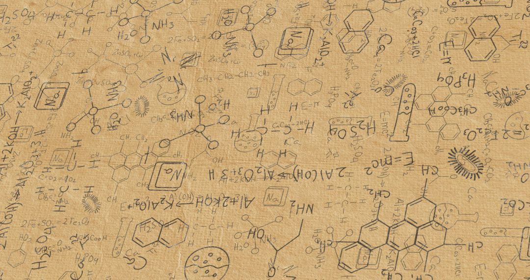 Chemical Formulas on Paper Representing Science Education Concepts - Free Images, Stock Photos and Pictures on Pikwizard.com