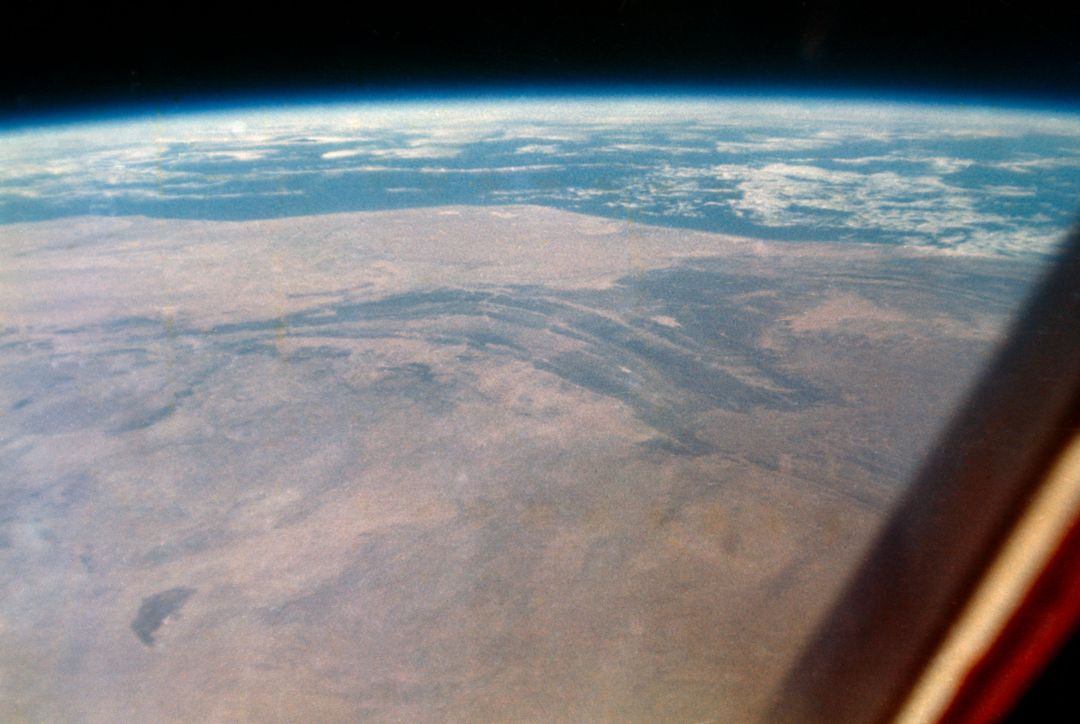 View of earth taken by Astronaut John Glenn during his MA-6 spaceflight - Free Images, Stock Photos and Pictures on Pikwizard.com