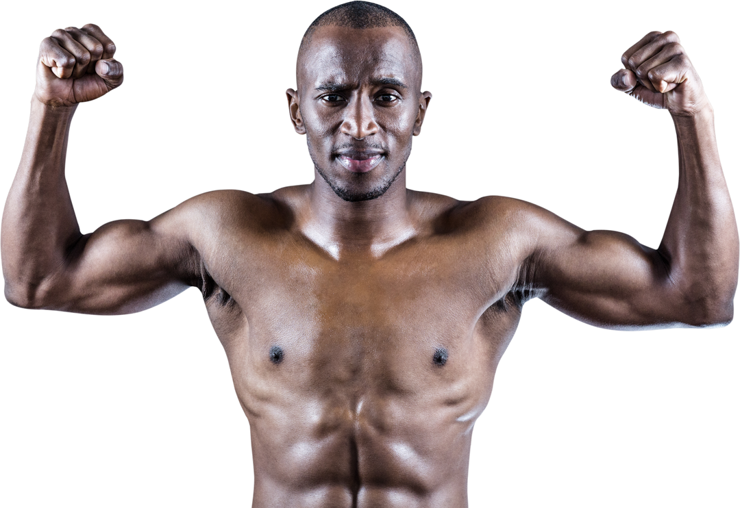 Muscular Athlete Posing With Transparent Background in Strong Flex - Download Free Stock Images Pikwizard.com