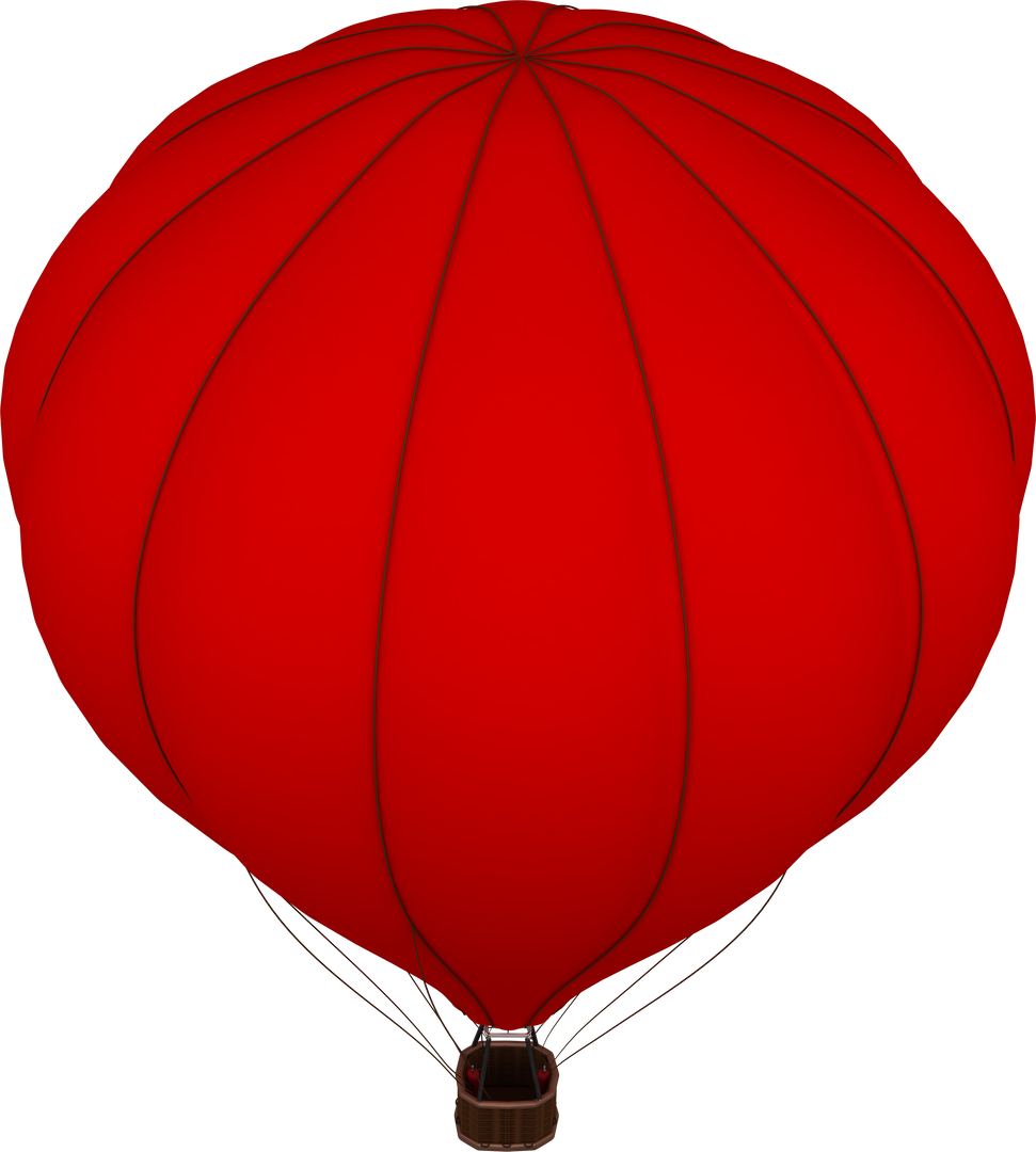 Bright Red Transparent Hot Air Balloon Representing Adventure and Freedom - Download Free Stock Images Pikwizard.com