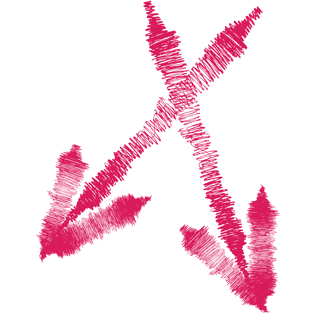 Red Textured Arrows on Transparent Background - Modern Design