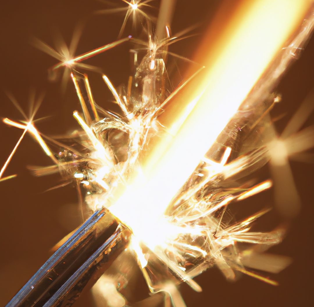 Close-up of Sparkler Igniting with Bright Sparks - Free Images, Stock Photos and Pictures on Pikwizard.com