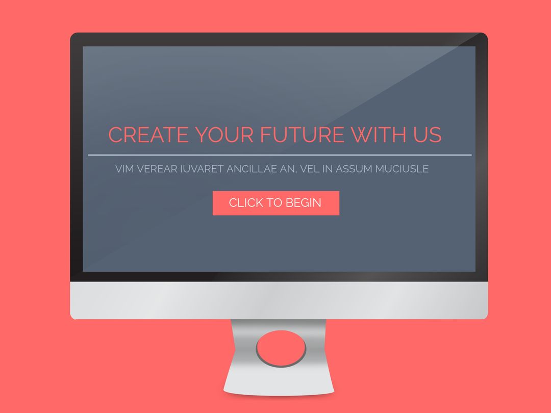 Motivational Career Development Invitation on Screen