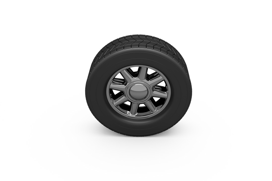 Black Wheel on Transparent Background Isolated for Vehicle Parts and Travel Concepts - Download Free Stock Images Pikwizard.com