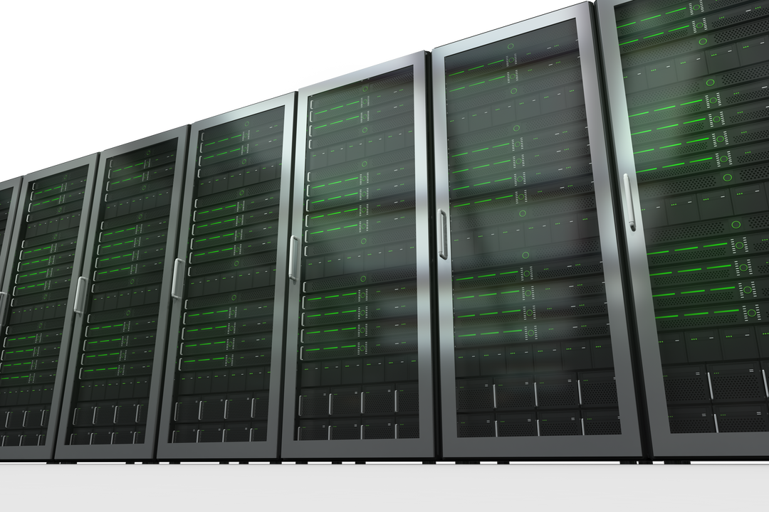 Transparent Illustration of Server Cabinets in Data Storage Center - Download Free Stock Images Pikwizard.com