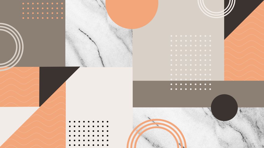 Abstract Geometric Pattern with Marble Texture and Pastel Tones
