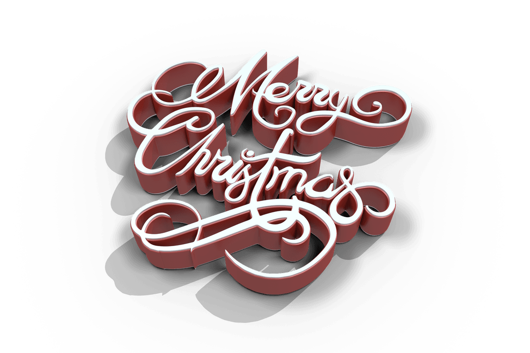 Merry Christmas Elegant Script Text on Transparent Background - Download Free Stock Images Pikwizard.com