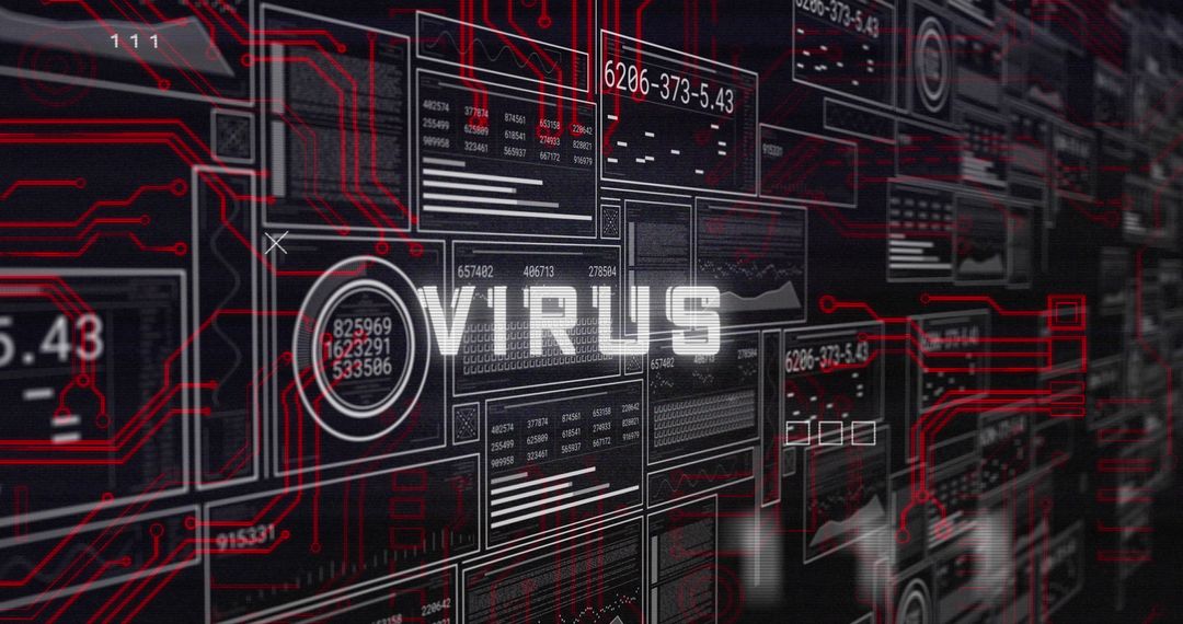 Digital Virus Detection Concept with Binary Code and Graphs - Free Images, Stock Photos and Pictures on Pikwizard.com
