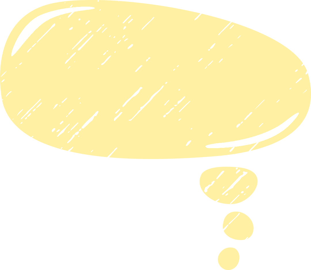 Transparent Yellow Speech Bubble with Rounded Edges