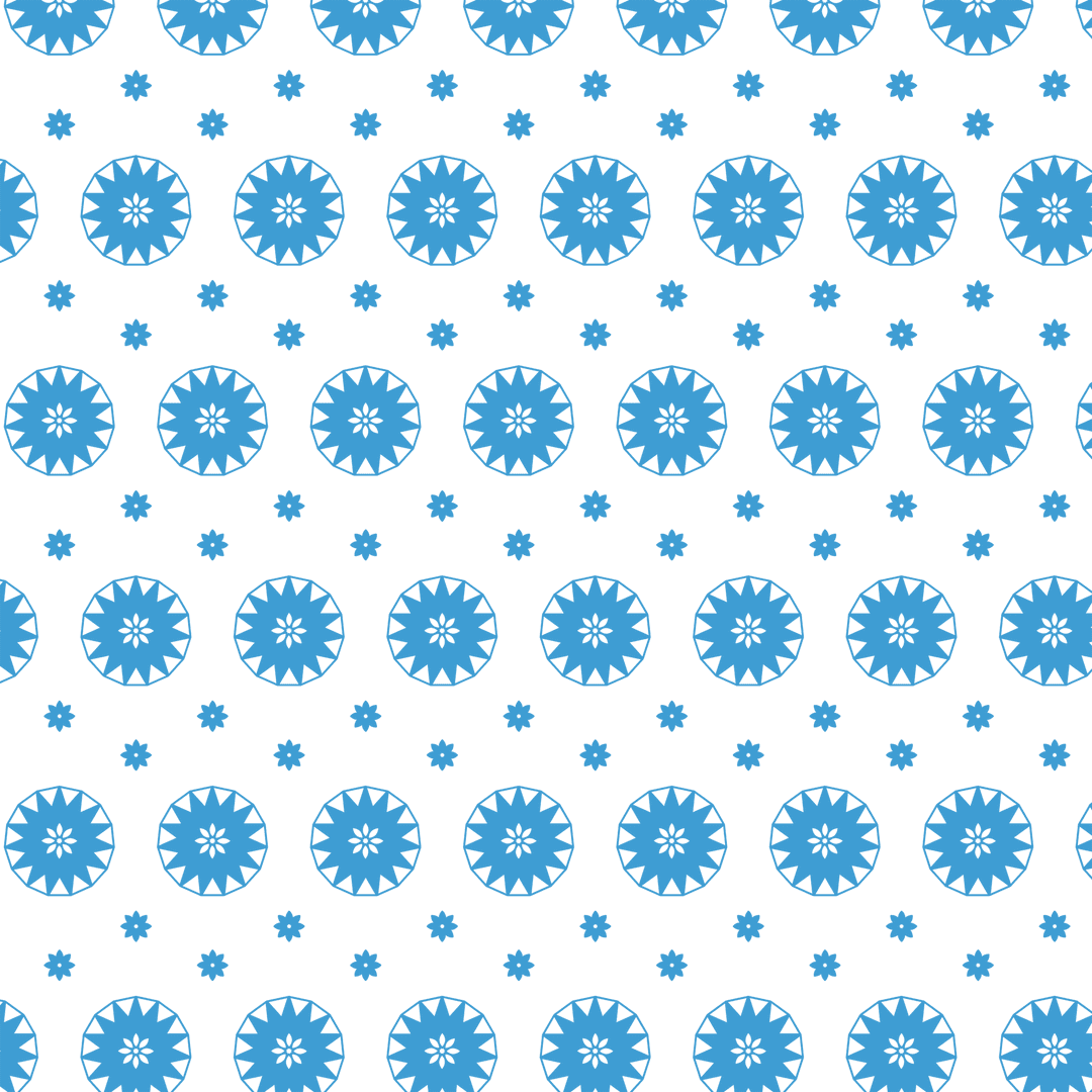 Pattern of Blue Circles on Transparent Background for Modern Design