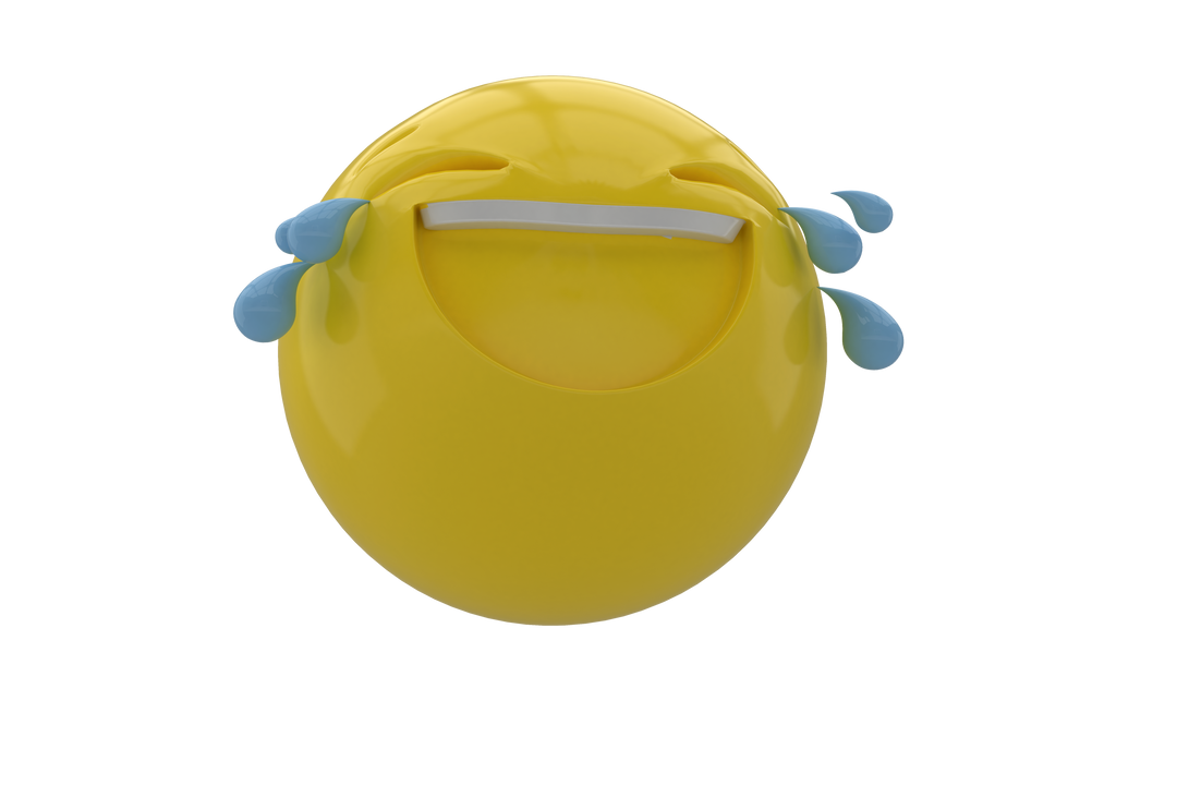 3D Transparent Laughing Emoji with Tears - Download Free Stock Images Pikwizard.com