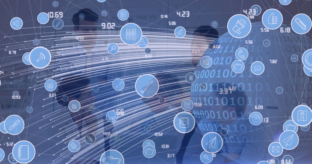 Global Business Network with Digital Interfaces and Connections