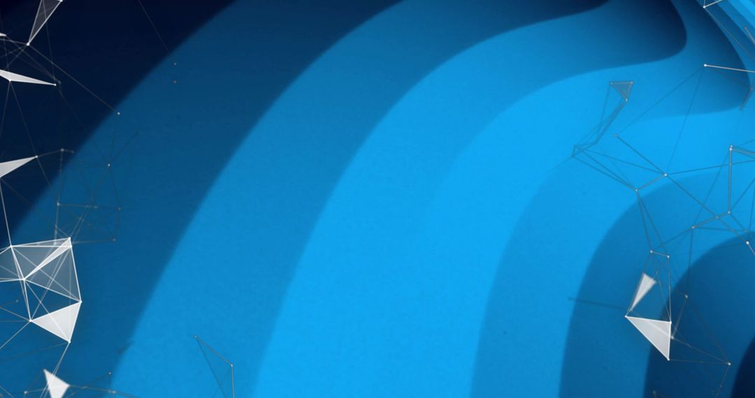 Abstract Network and Digital Connections on Blue Waves
