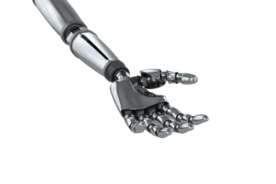 Futuristic Robotic Arm with Transparent Background for Digital Projects - Download Free Stock Images Pikwizard.com