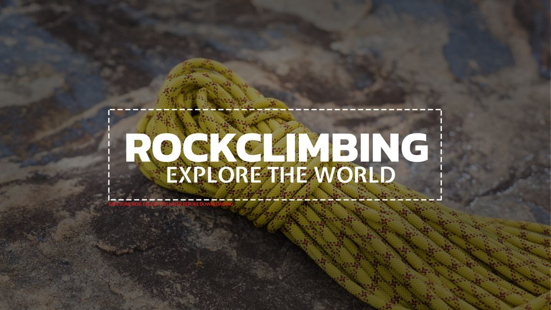 Coiled Climbing Rope Symbolizing Adventure and Preparedness - Download Free Stock Templates Pikwizard.com