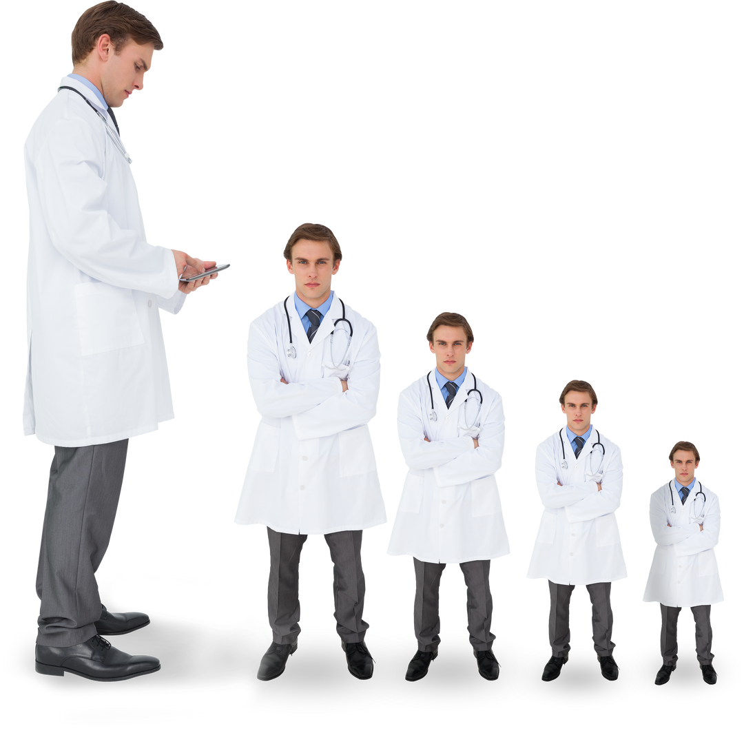 Repeating Male Doctor Figures on Transparent Background - Download Free Stock Images Pikwizard.com