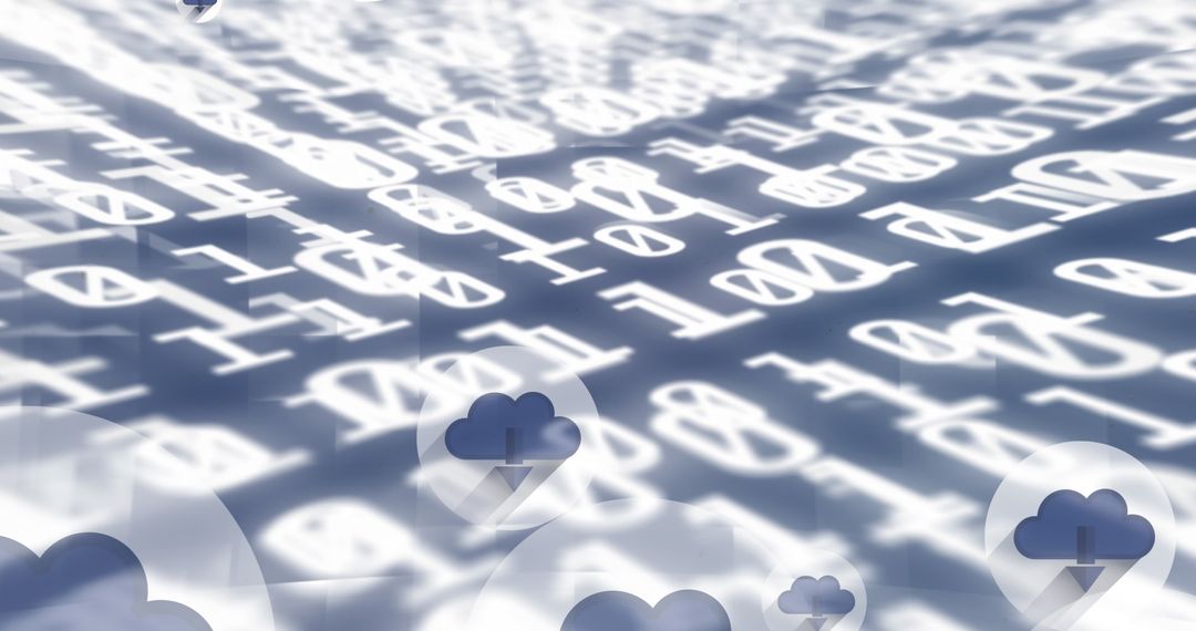 Cloud Technology Coding with Binary Connections Backup Concept - Free Images, Stock Photos and Pictures on Pikwizard.com
