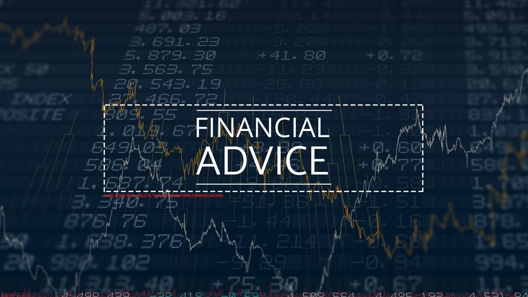 Financial Guidance over Stock Market Graph Illustration