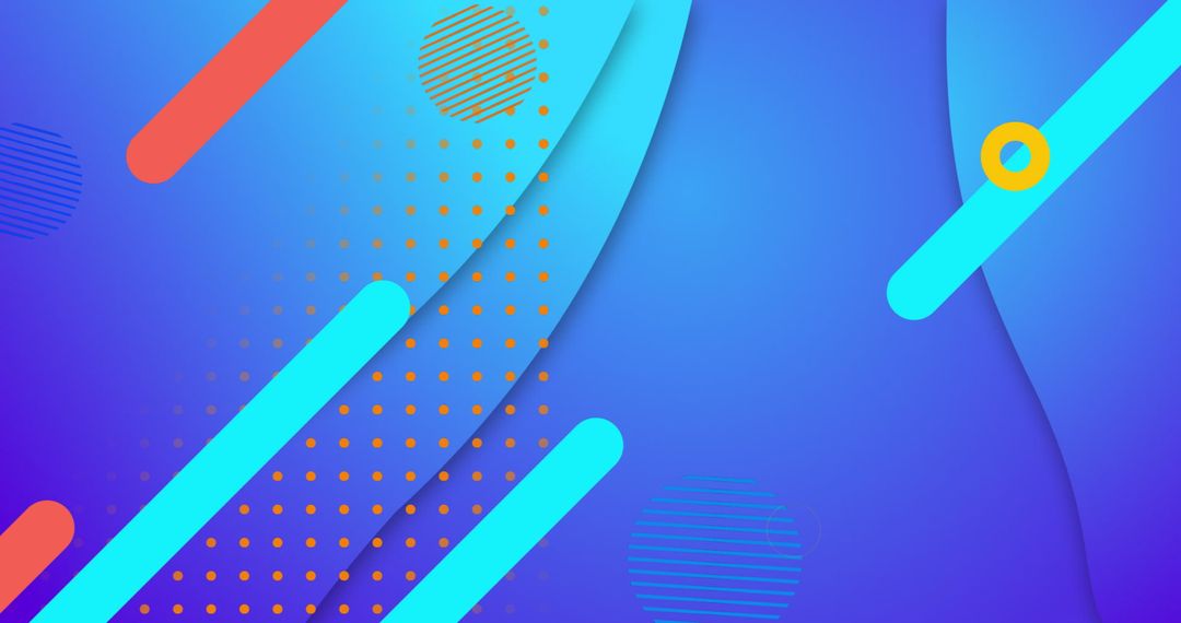 Vibrant Geometric Abstract Background with Dynamic Shapes
