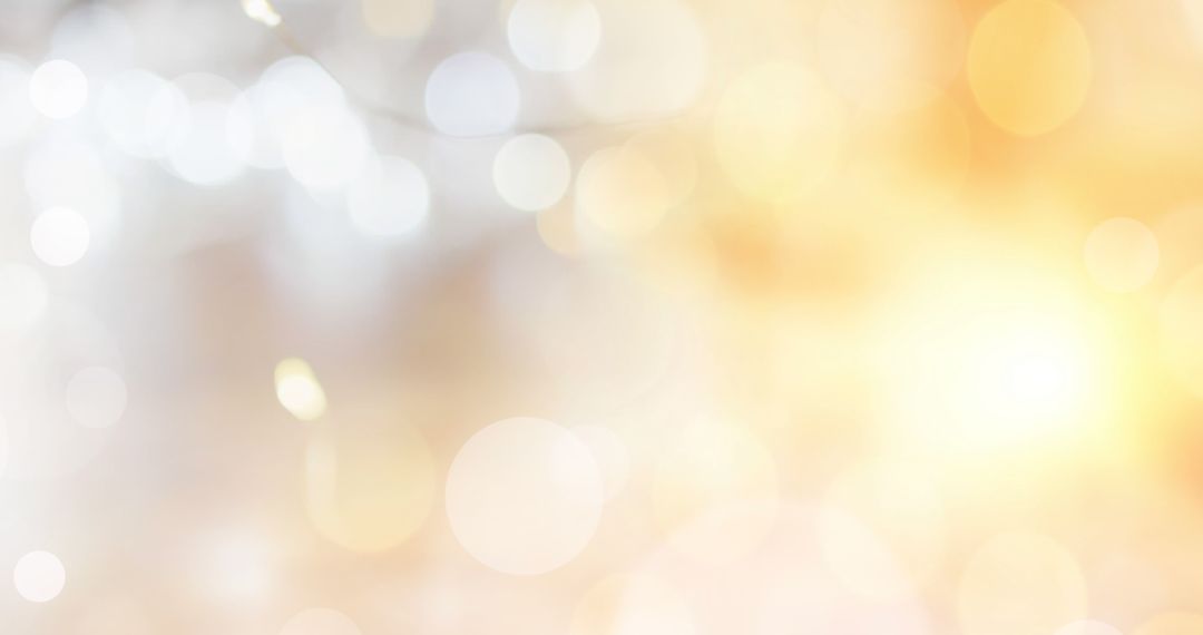 Abstract Blurred Warm Glow and White Bokeh Background