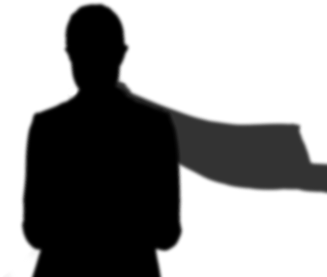 Transparent Silhouette of Man with Windblown Scarf Illustration