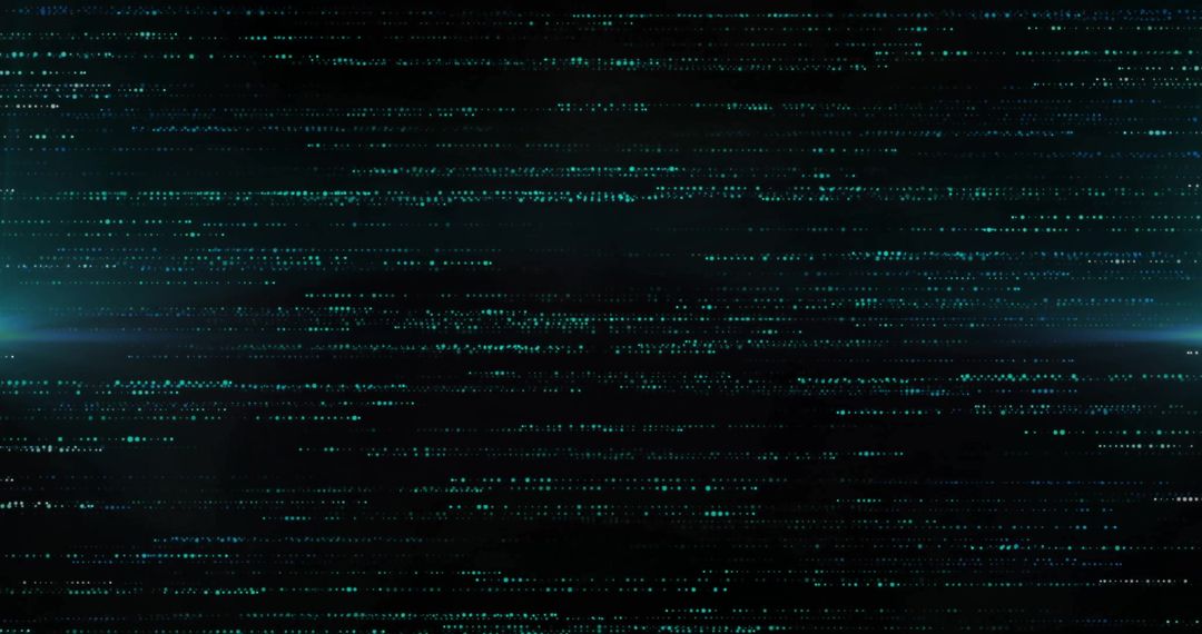 Abstract Digital Light Patterns on Black Background