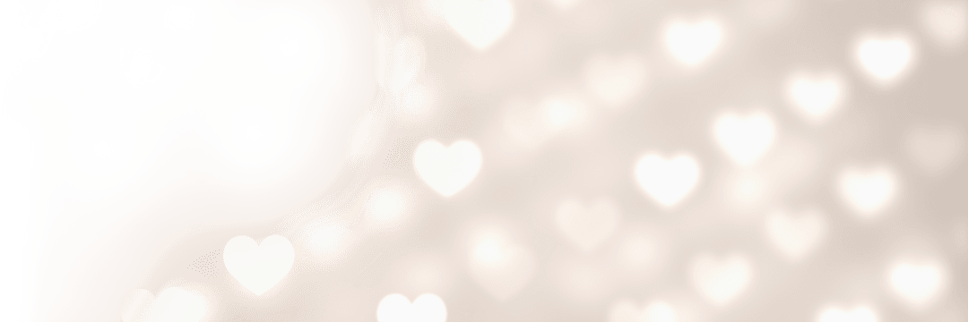 Transparent Hearts Abstract Art with Bokeh Light Effect