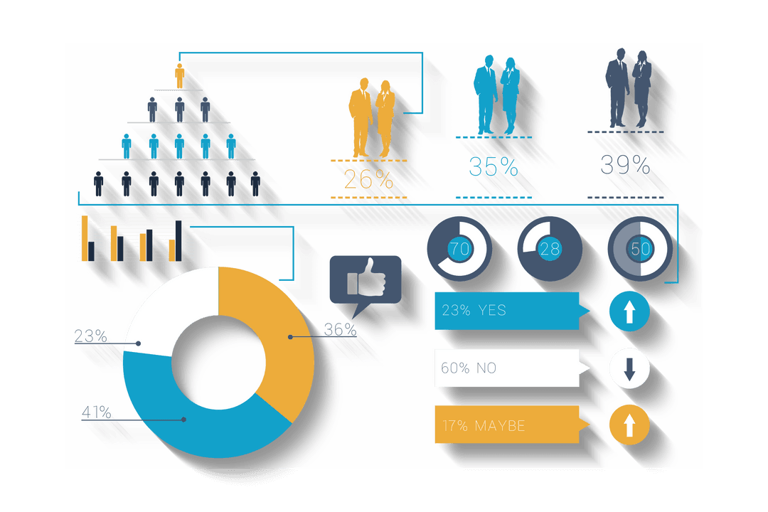 Dynamic Statistic Charts on Transparent Background for Business Analysis - Download Free Stock Images Pikwizard.com