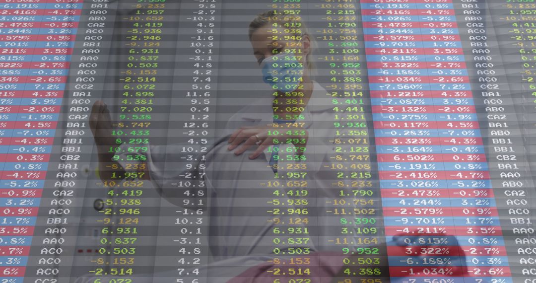 Finance Professionals Analyzing Digital Stock Data in Modern Office