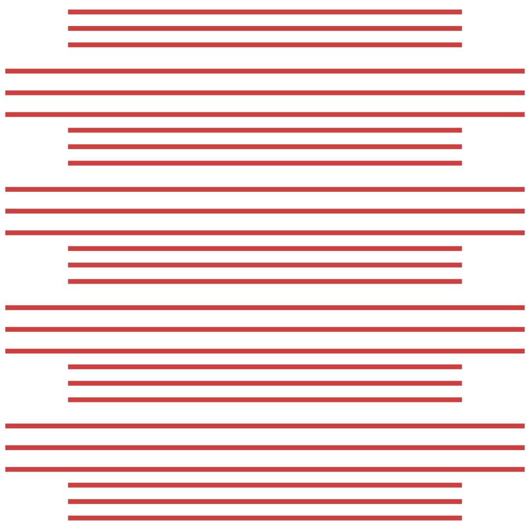 Red repeating lines pattern on transparent background