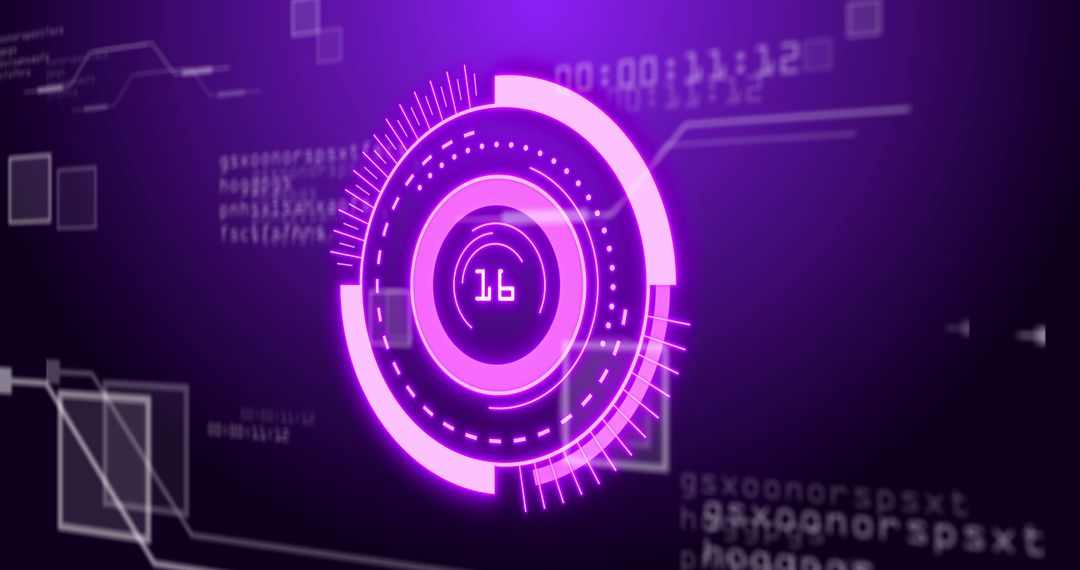 Futuristic Digital Interface with Scanning GUI