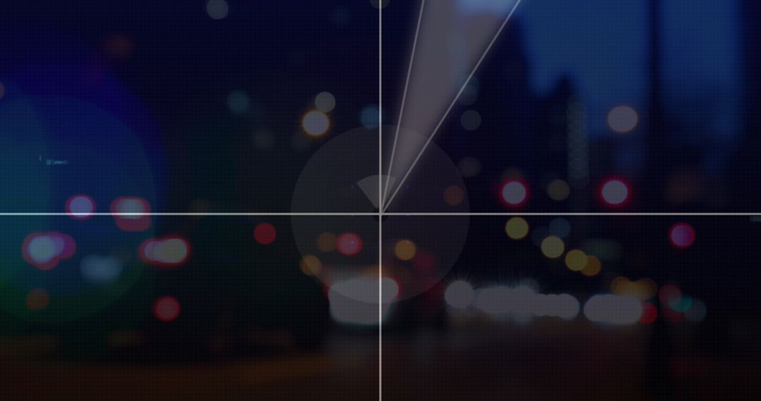 Dynamic Urban Nightlife with Blurred City Lights and Traffic