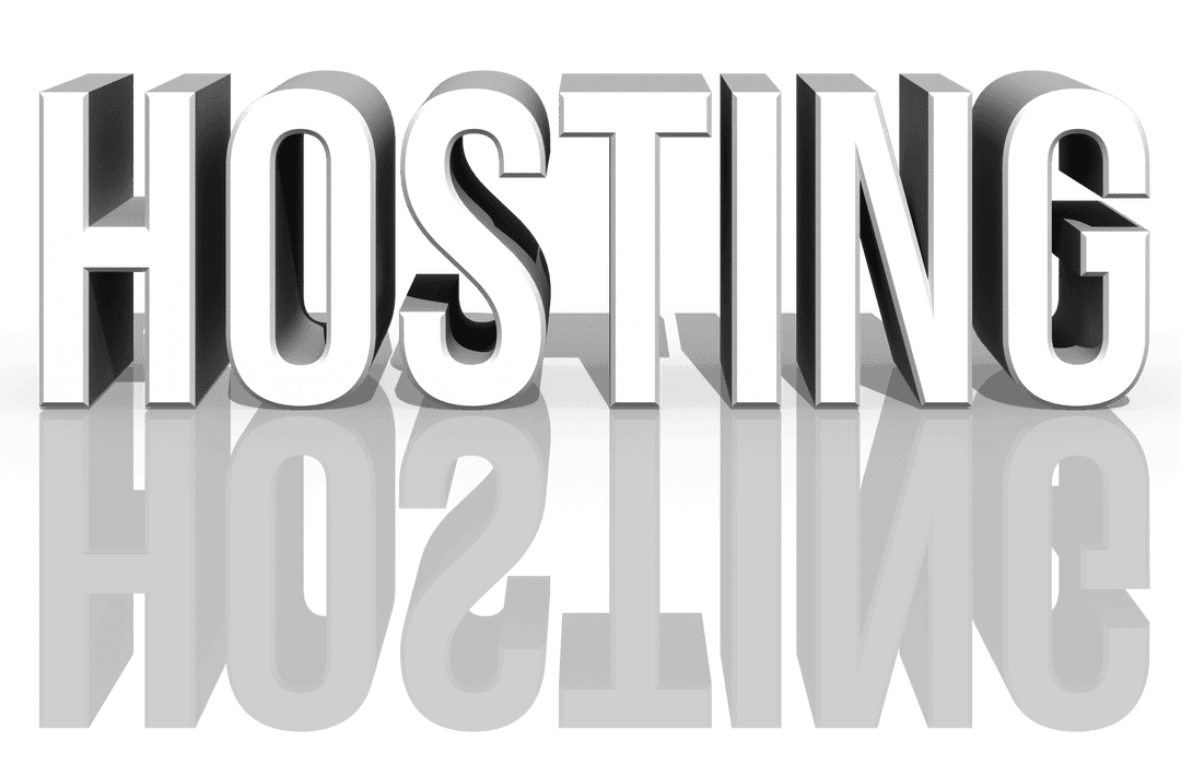 Hosting Text with Reflection on Transparent Background - Download Free Stock Images Pikwizard.com