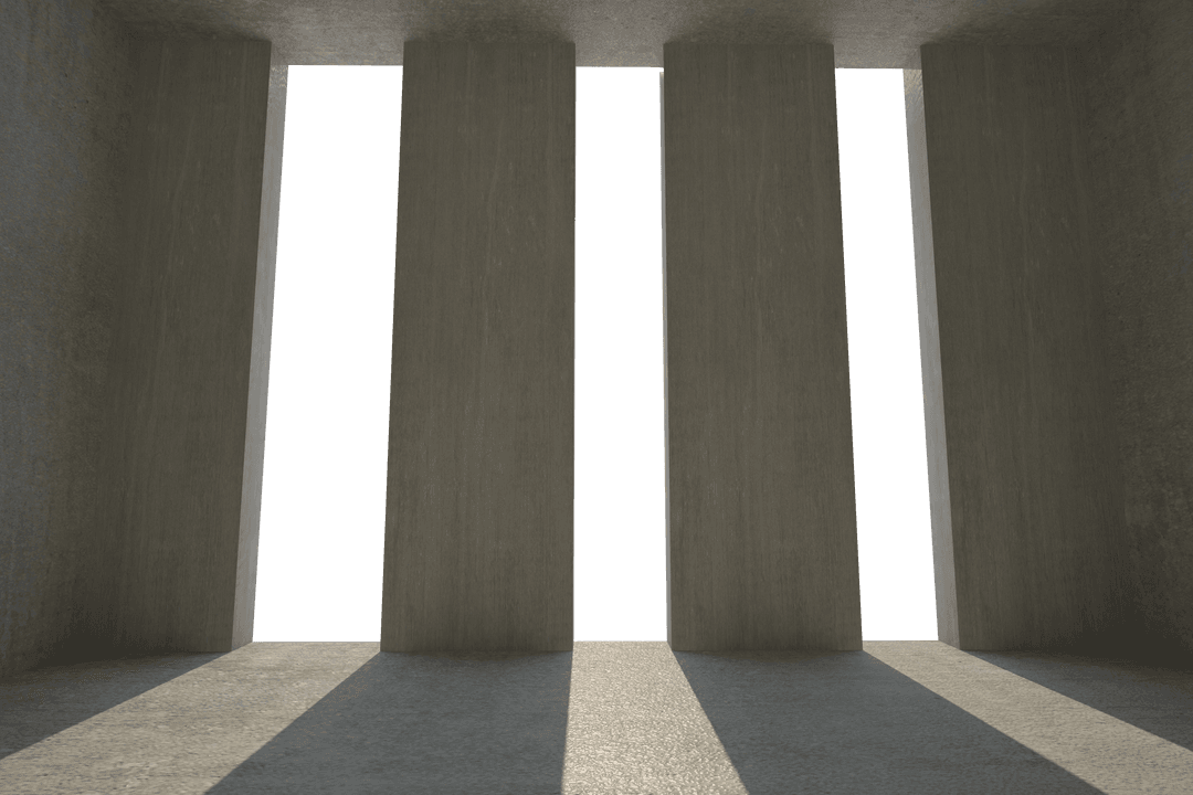 Sunlight Casting Shadows Through Transparent Open Wall Structure - Download Free Stock Images Pikwizard.com
