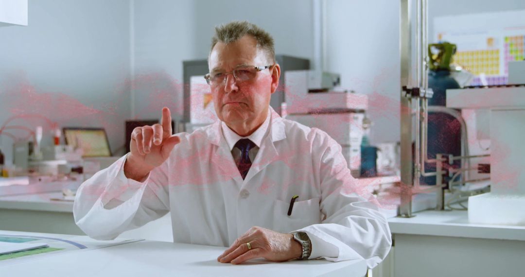 Senior Scientist Engaging in High-Tech Laboratory Research