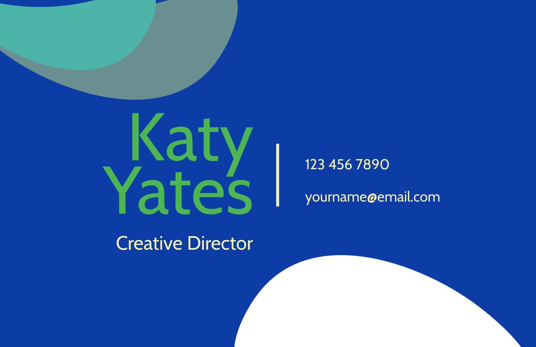 Modern Business Card for Creative Professional with Bold Typography