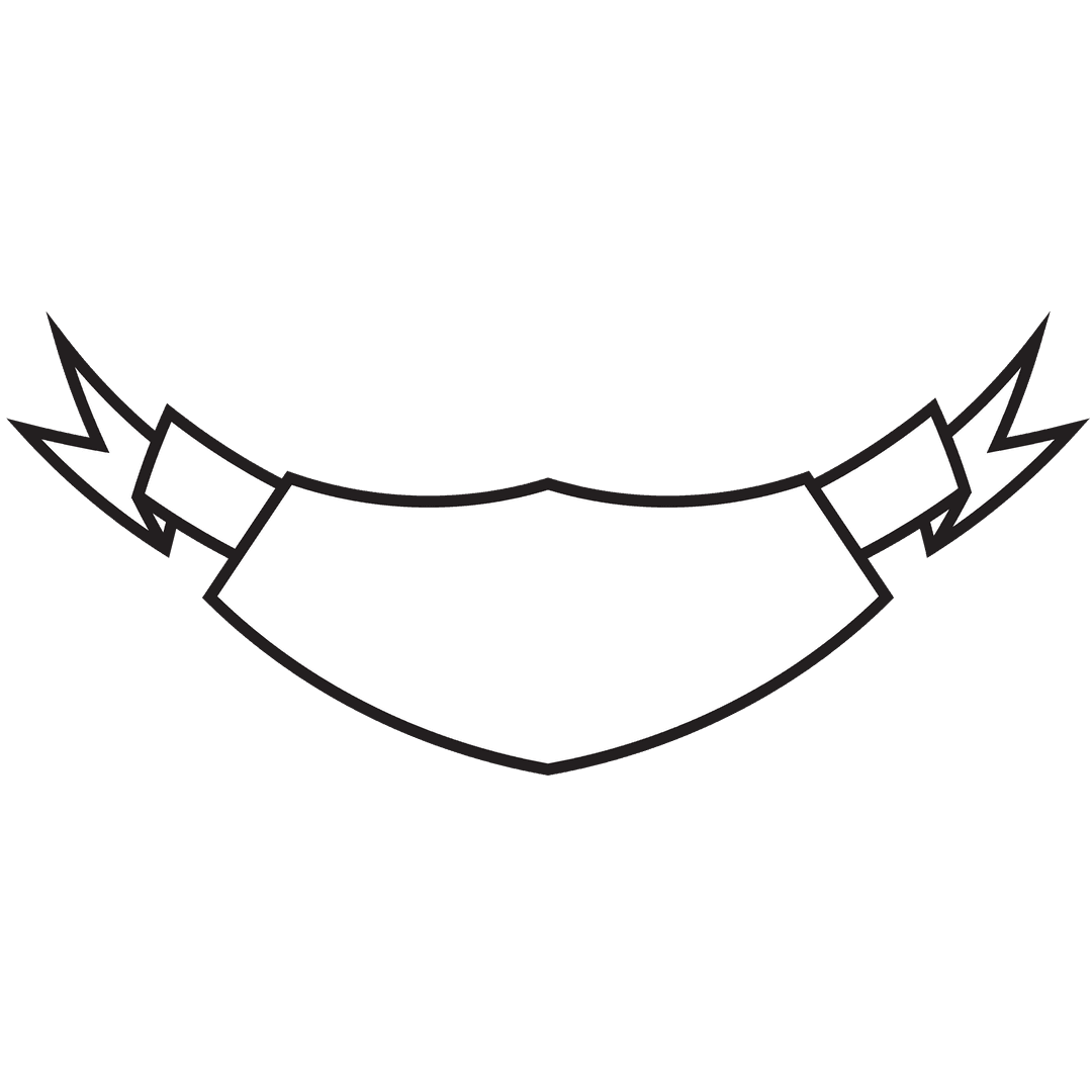 White Banner With Copy Space on Transparent Background Illustration