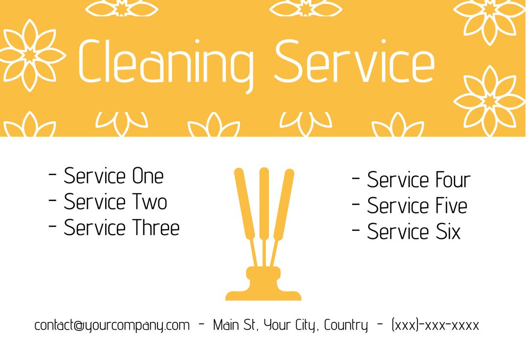 Bright and Clean Design for Professional Cleaning Service Ad