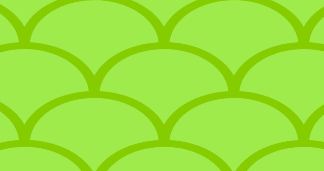 Abstract Green Scales Pattern on Light Green Background