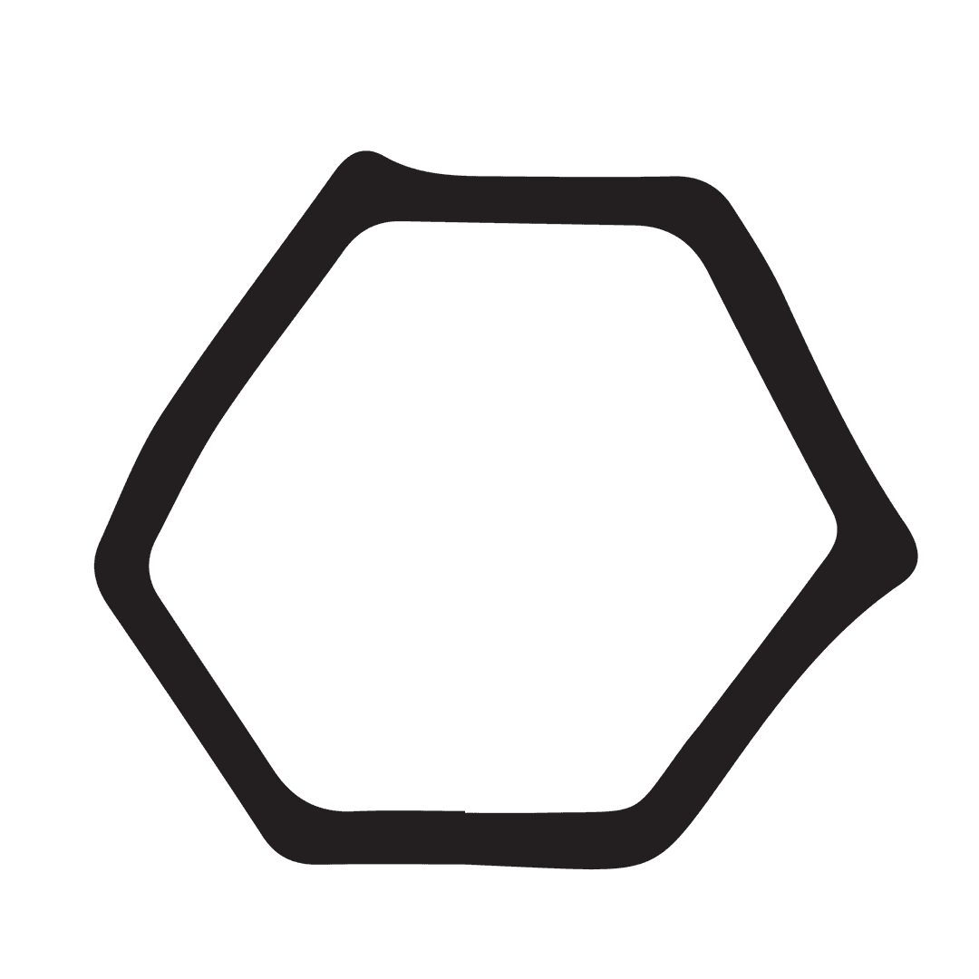 Vector Transparent Abstract Twist Hexagon Illustration