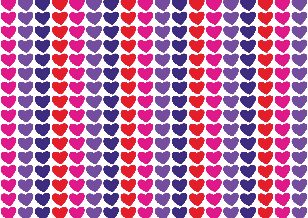 Vivid Heart Pattern with Transparent Background - Download Free Stock Images Pikwizard.com