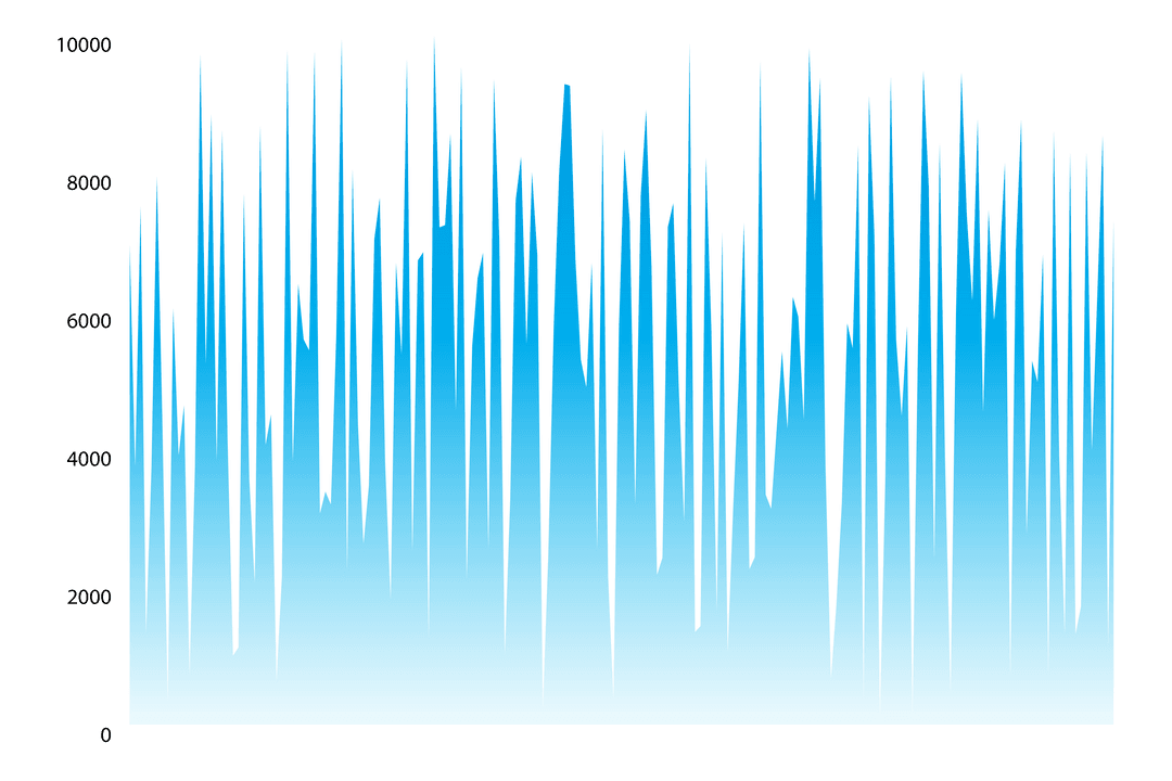 Transparent Abstract Blue Shapes Digital Illustration